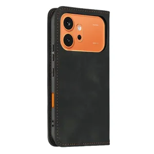 Techsuit Confy Cover Book Case for Honor 600 / 600 Pro, black 3