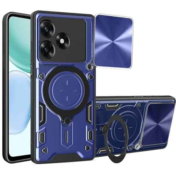 Shockproof case Techsuit CamGuard Pro for Honor X5c Plus, blue 1