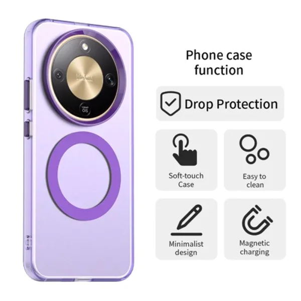 Techsuit CandyCase MagSF Case for Honor Magic8 Lite, purple 3