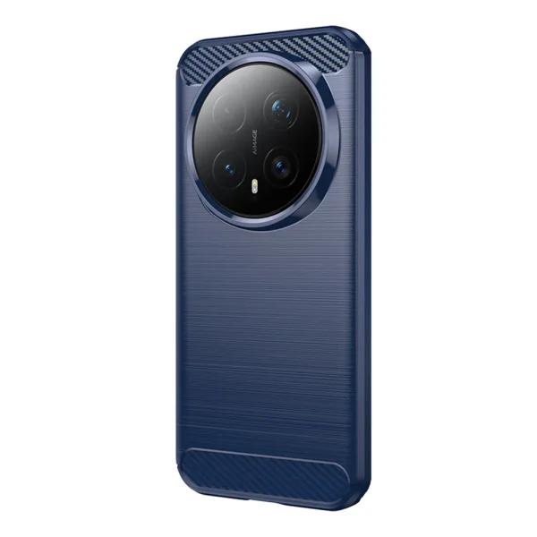Силиконов калъф Carbon Fibre Brushed за Honor Magic8 Pro, син 2