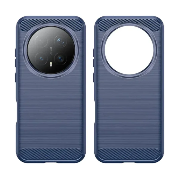 Силиконов калъф Carbon Fibre Brushed за Honor Magic8 Pro, син 3