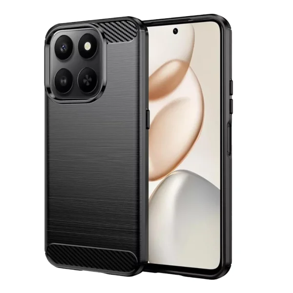 Силиконов калъф Carbon Fibre Brushed за Huawei Honor 400 Smart, черен 1