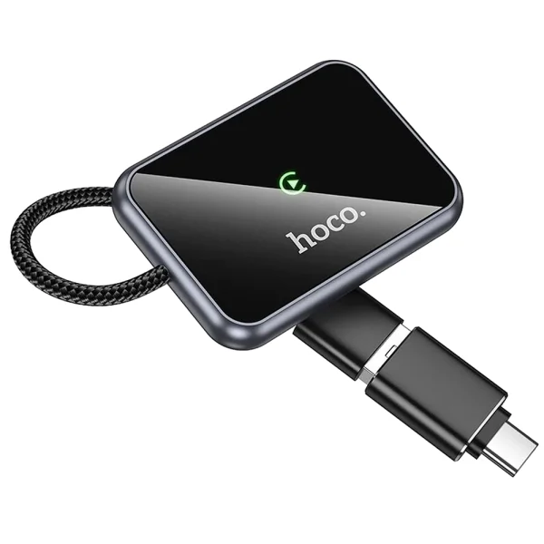 Wireless CarPlay adapter Hoco, USB A / USB C, HU1, black 2