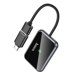 Wireless CarPlay adapter Hoco, USB A / USB C, HU1, black 3