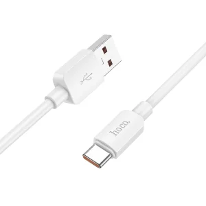 Кабел Hoco X96, USB-A към USB-C, PD, 6A, 100W, 1m, бял