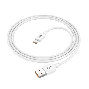 Кабел Hoco X96, USB-A към USB-C, PD, 6A, 100W, 1m, бял 3