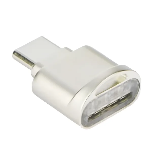 MicroSD to Type C Card Reader, silver 2