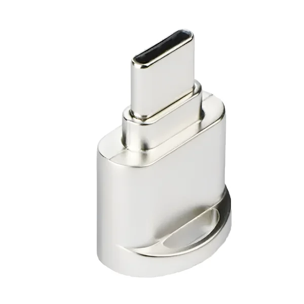 MicroSD to Type C Card Reader, silver 1