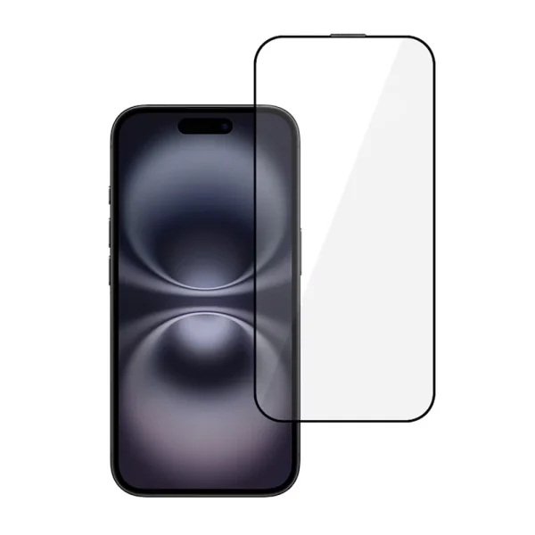 Glass Screen Protector 6D Full Glue Iphone 16 Pro, black 1