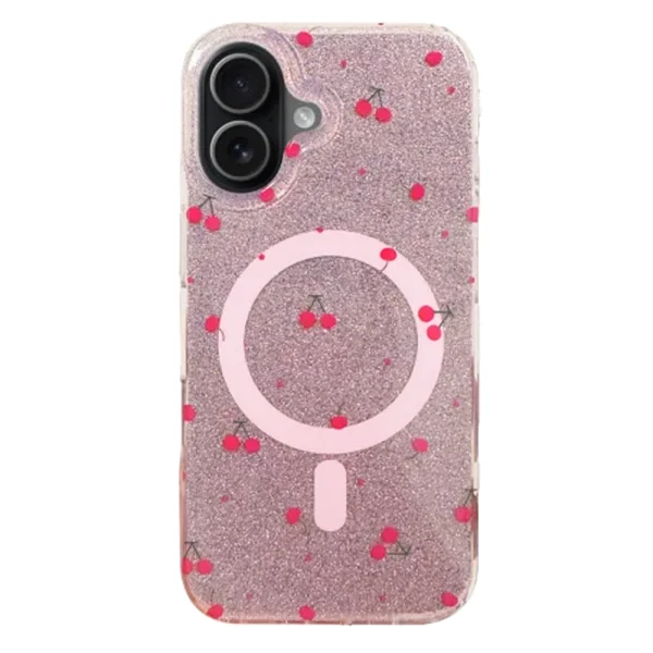 Калъф Cherry Mag case за Iphone 17, розов 2