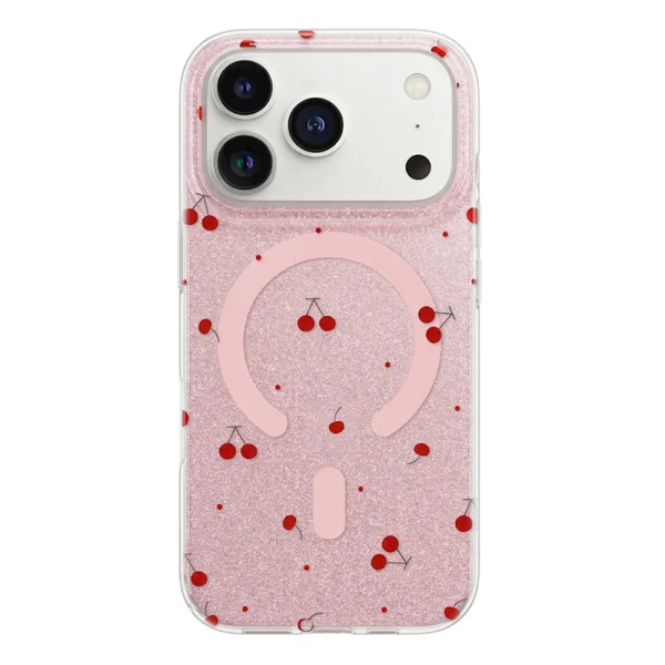 Калъф Cherry Mag case за Iphone 18 Pro, розов 2