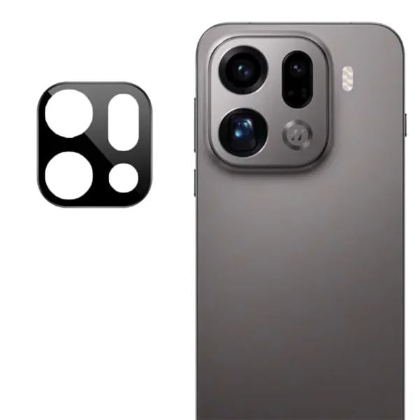 Full camera glass protector for Oppo Find X9 Pro, black 1