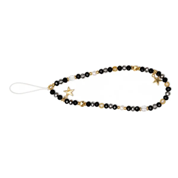 Universal phone strap BT-04, black/gold 2