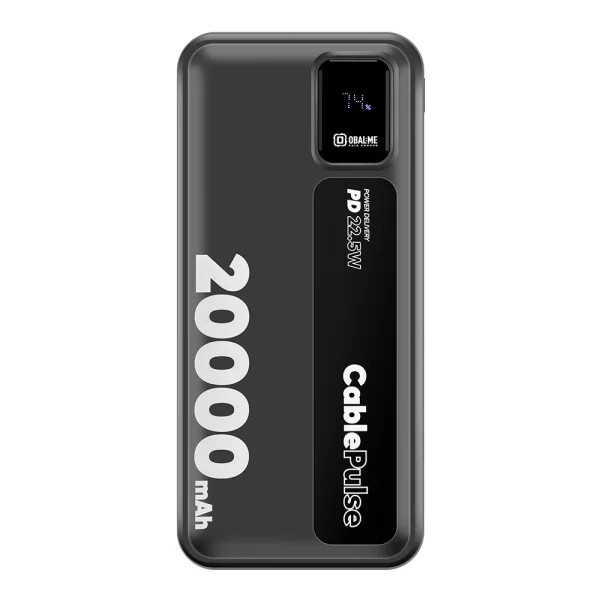 Външна батерия Obal-ME CablePulse, 20000mAh, 22,5W, черен 1