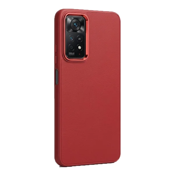 Удароустойчив калъф Frame за Xiaomi Redmi Note 11 Pro 4G/5G, червен 2