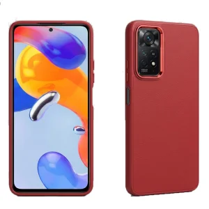 Удароустойчив калъф Frame за Xiaomi Redmi Note 11 Pro 4G/5G, червен