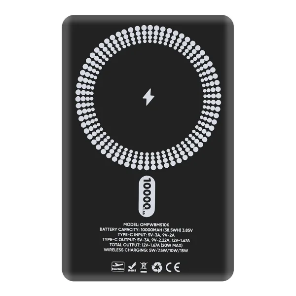 Външна батерия Obal-ME MagNetix, 10000mAh, черен 4