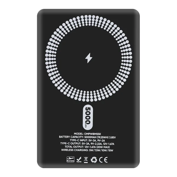 Power Bank Obal-ME MagNetix, 5000mAh, black 4