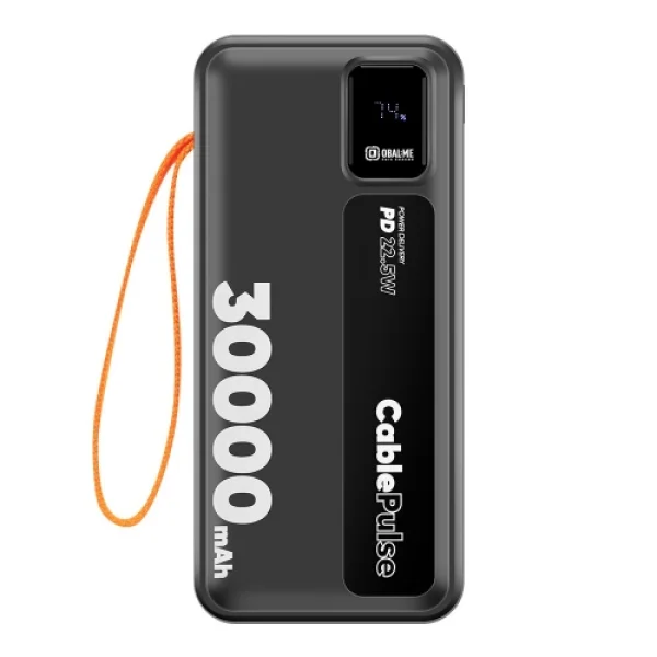 Power Bank Obal-ME CablePulse, 30000mAh, 22,5W, black 1