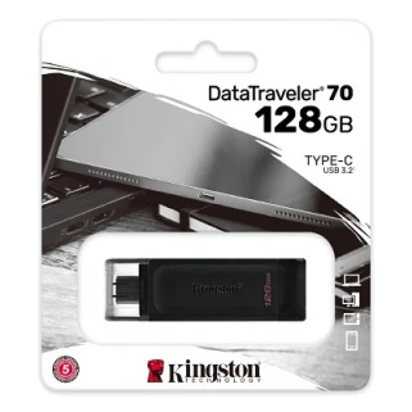 Flash Drive 128GB FLASH 3.2 TYPE-C DT70 KINGSTON 3