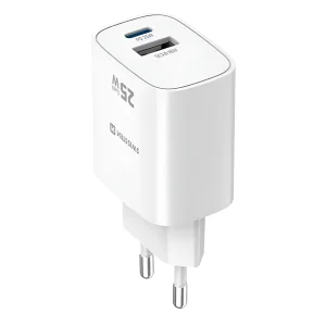 Зарядно Swissten EDGE, GaN, 1xUSB-C, PD, 25W + 1xUSB-A, 18W, QC, бял 4