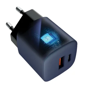 Зарядно Forcell F-Energy, PD, QC4.0, 33W, GaN, VT-31, USB C + USB A, сив 3