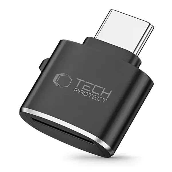 Четец за карти Tech-Protect Ultraboost Type-C към Micro SD/TF, черен 2