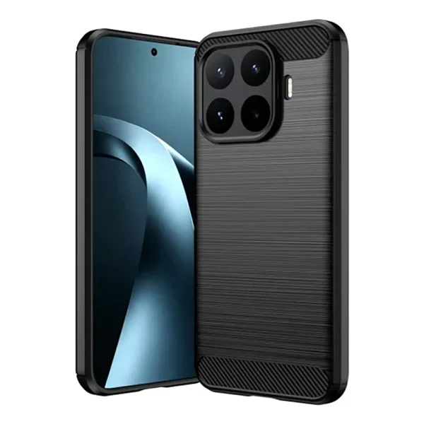 Силиконов калъф Techsuit Carbon Fibre Brushed за Xiaomi 17T Pro, черен 1