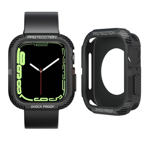 Удароустойчив бъмпер  за Smart Watch Apple Watch Series 7 45mm / Series 6/5/4/SE 44mm , Сив 2