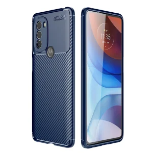 Силиконов Калъф  Carbon за Motorola Moto G31, Син