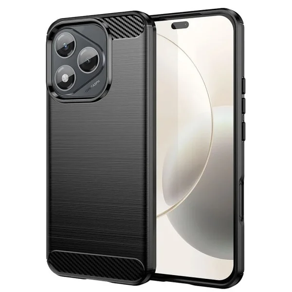 Силиконов калъф Carbon Fibre Brushed за Honor 400 Lite, черен 1