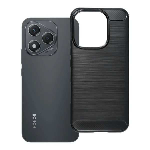 Силиконов калъф Carbon Fibre Brushed за Honor 400 Lite, черен 2