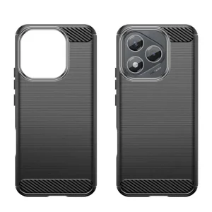 Силиконов калъф Carbon Fibre Brushed за Honor 400 Lite, черен 3
