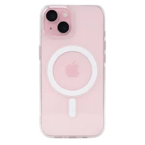 Удароустойчив калъф Mag Cover MagSF за iPhone 15, прозрачен