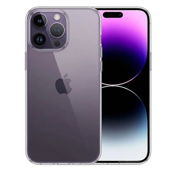 Силиконов гръб 2mm за iPhone 14 Pro Max, прозрачен 1