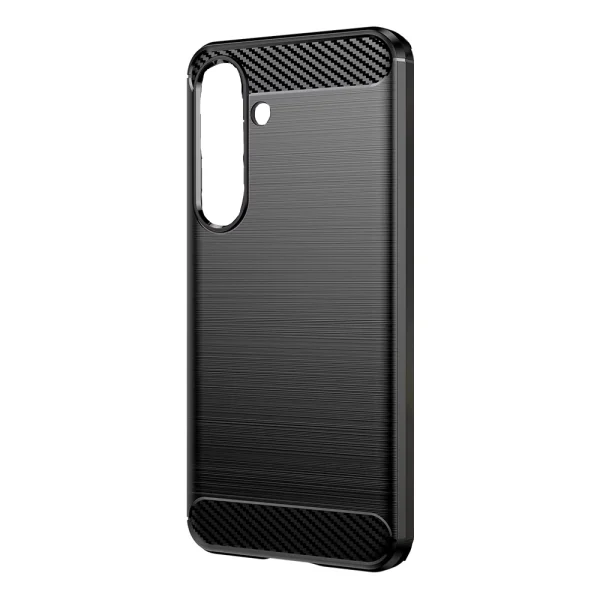 Силиконов калъф Carbon Fibre Brushed за Samsung Galaxy S26 Plus, черен 3
