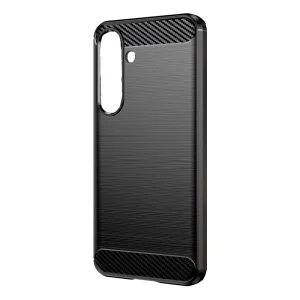 Силиконов калъф Carbon Fibre Brushed за Samsung Galaxy S26 Plus, черен 3