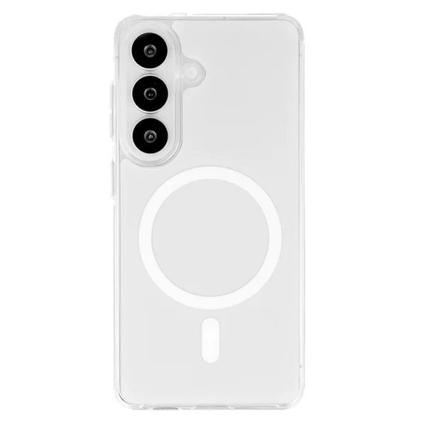 Калъф Glossy MagSF за Samsung Galaxy S26 Plus, бял 2
