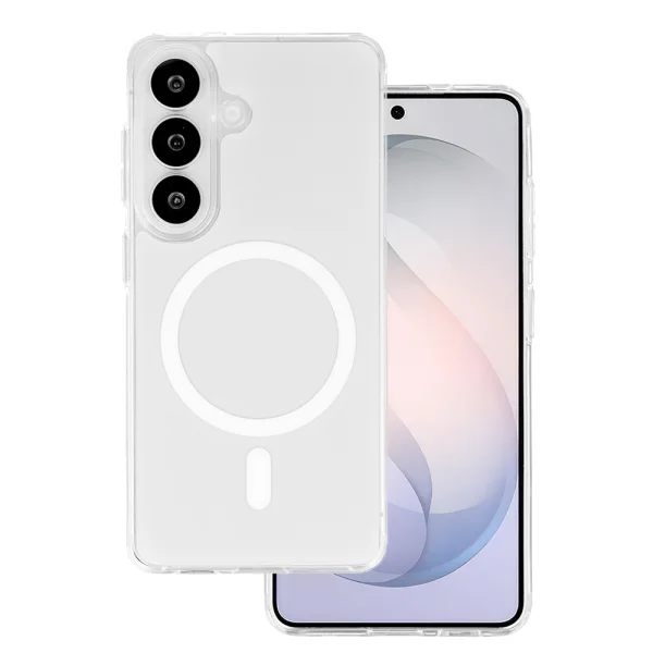Калъф Glossy MagSF за Samsung Galaxy S26 Plus, бял 1