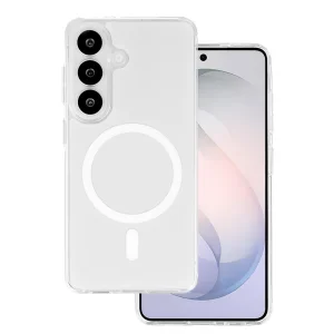Калъф Glossy MagSF за Samsung Galaxy S26 Plus, бял