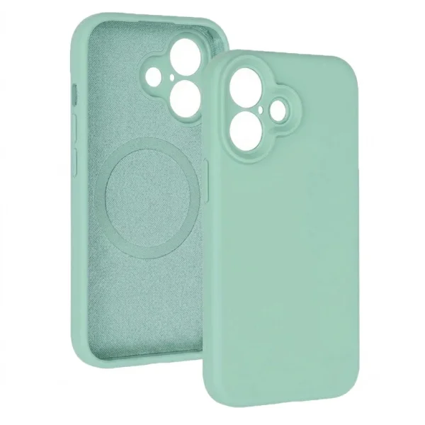 Калъф MagColor Pure за iPhone 16, ментово зелен 2