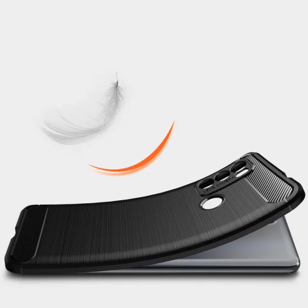 Силиконов Калъф Carbon за Motorola Moto G60, Черен 3