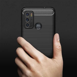 Силиконов Калъф Carbon за Motorola Moto G60, Черен 6