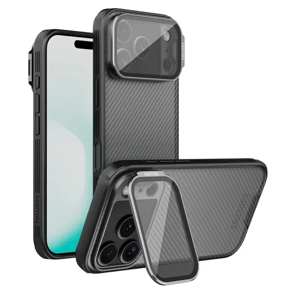 Nillkin Camsheld Prop case for Iphone 18 Pro, transparent-black 1