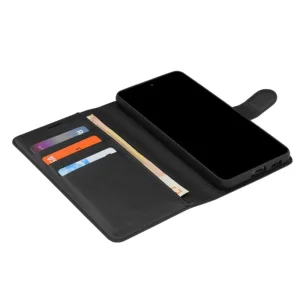 Techsuit Leather Folio Flip Case for Motorola Moto G77 / G67, black 4