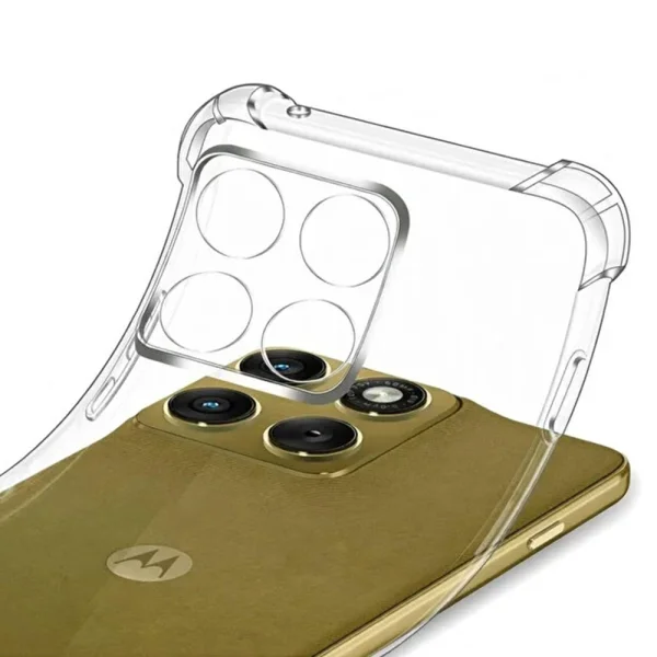 Калъф Techsuit Shockproof Clear Silicone за Motorola Moto G77 / G67, прозрачен 3