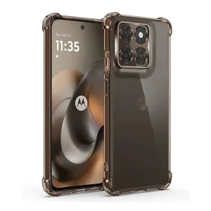 Калъф Techsuit Shockproof Clear Silicone за Motorola Moto G77 / G67, прозрачен
