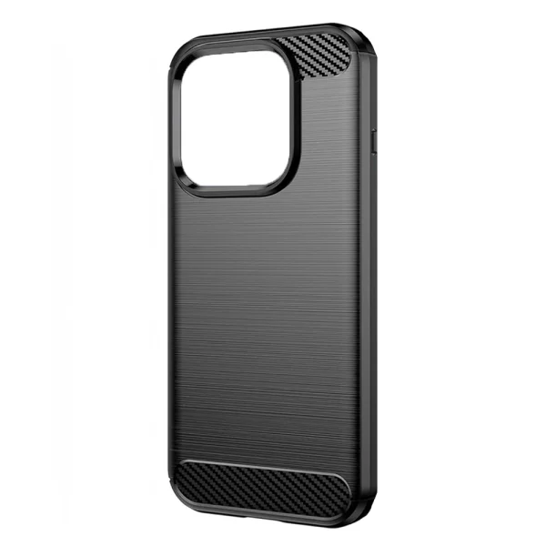 Silicone case Techsuit Carbon Fibre Brushed for OnePlus 15, black 3
