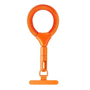 Универсална връзка за телефон 9cm Phone Short Lanyard with Self-locking Metal Buckle, оранжев
