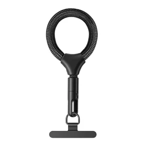 Универсална връзка за телефон 9cm Phone Short Lanyard with Self-locking Metal Buckle, черен